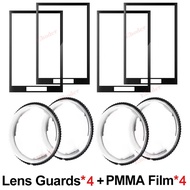 8in1สำหรับ Insta360 X4Air X5 X4 X3เลนส์กล้องถ่ายรูปพร้อมอุปกรณ์ป้องกันหน้าจอฟิล์มป้องกันรอยขีดข่วน (