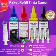 4-color Printer Infusion Ink Package Promo 100ml Refill Canon iP2770 MG2570s MG2577s TR4570S TR4670s