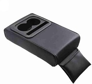 Jinlyp 1PCS Car Armrest Box With Cup Holder Rear Seat Support Support Elbow Increased Storager Arm E