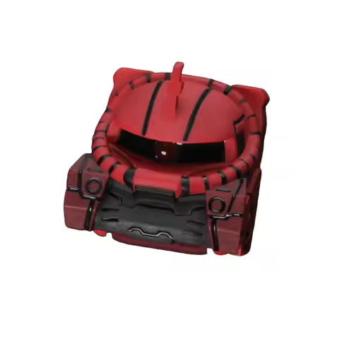 Anime Keycaps Mecha Theme Resin Keycap Zaku Red Custom Key Caps Mechanical Keyboard Artisan Keycap P