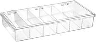 Bel-Art Plastic 6 Compartment Storage Box; 8⁵/₁₆ x 4½ x 1⁷/₁₆ in. (F16632-0000)