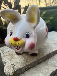 กระปุกออมสิน เซรามิค ลายกระต่าย #ขนาด L 30x20x20 cm (กxยxส)เหมาะสำหรับนักช๊อป&นักสะสม a0