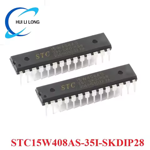 5pcs/1pc STC15W408AS STC15W408 Microcomputer Microcontroller MCU SMD STC15W408AS-35I-SKDIP28 1T 8051