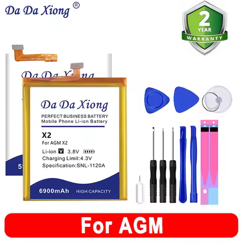 2025 New For AGM A10 AGM H1 AGM X3 AGM H3 AGM X2 AGM M5 Battery For AGM X1 H2 H2 M2 X2 X2SE X3 H3 M5