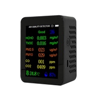 Myhome-sg Portable Air Quality Meter 9in1 PM2.5 PM10 CO CO2 TVOC HCHO AQI Temperature and Humidity T