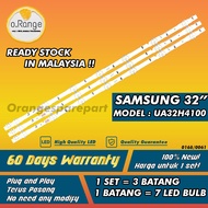 UA32H4100AR SAMSUNG 32" LED TV BACKLIGHT(LAMPU TV) SAMSUNG 32 INCH LED TV BACKLIGHT UA32H4100 32H410