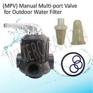 outdoor water MPV Manual Multi-port (Multiport) Valve Black Head for Outdoor Water Filter, FRP HEAD,TRIWAY,FILTER HEAD
