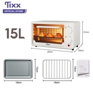 TIXX เตาอบไฟฟ้า เตาอบตั้งโต๊ะ ความจุขนาดใหญ่ 25 ลิตร เตาอบ 3 ชั้น 1000 วัตต์ ท่อล่างและท่อบนทำความร้อน เตาอบเบเกอรี่ Electric oven รุ่น KX-25