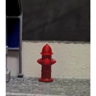 3D Receh Fire Hydrant 1 Diecast Model Diorama Accessories64 Diorama 1/64