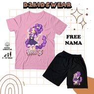 Poppy Playtime Chapter 5 Lily Lovebraids T-Shirt and Shorts Set Poppy Playtime 5 Lilly Love Braids T