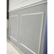 DIY WAINSCOTING FRAME MATERIAL PU/PASANG SENDIRI/TAHAN LASAK/READYMAKE/WAINSCOTING MUDAH PASANG/PUTIH/DIY WAINSCOTING