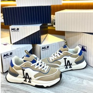 [ Ảnh thạt] Giày Thể Thao MLB Chunky Runner LA Dodgers Giày MLB Chunky Runner LA nâu sữa Bản Cao Cấp