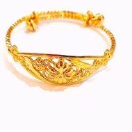 GOLD PLATED BANGLE FOR KIDS BABIES BANGLES GELANG TANGAN BUDAK / GELANG TANGAN BABY GELANG EMAS BANG