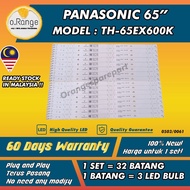 TH-65EX600K PANASONIC 65" LED TV BACKLIGHT(LAMPU TV) PANASONIC 65 INCH LED TV BACKLIGHT TH65EX600K 65EX600K