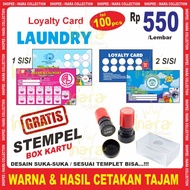 MEMBER CARD | LOYALTY CARD LAUNDRY | LOYALTY CARD LAUNDRY (100pcs)