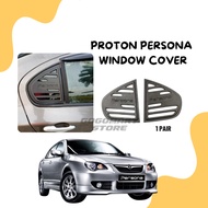 2 PC PROTON PERSONA WINDOW COVER CARBON Protector Rear Side Triangle Window Mirror Tingkap Kereta