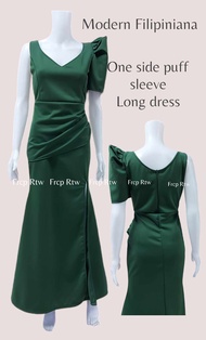 Francel bridesmaids dress for wedding sage green principal sponsor ninang gown for wedding