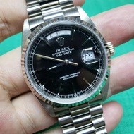 Rolex Daydate 18239 Black dial with Chinese disc
