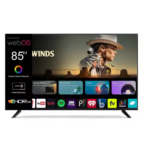 85 Inch Big Screen Television Smart Android TV with LED Backlight Custom OEM Flat Screen for Hotels 