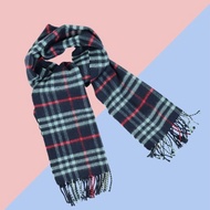 Burberry 格紋喀什米爾羊毛圍巾 - 01077