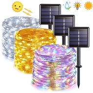 GD MALL 100LED Outdoor Solar String Light Garland Festoon Led Lights Christmas Wedding Decoration