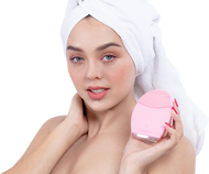 Máy rửa mặt cao cấp máy rửa mặt xịn Máy rửa mặt Pebble Lisa Gen 5 hai màu Hồng/Đen bảo hành 12 tháng