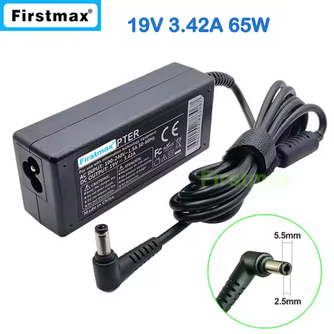 19V 3.42A 65W Power Adapter Charger for Toshiba Satellite C630 C640 C645 C650 C655 C660 C665 C670 C6