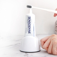 หลอดคั้นเครื่องบีบยาสีฟันชุดอุปกรณ์ห้องน้ำ1ชิ้นที่วางยาสีฟันบีบทำความสะอาดที่บีบยาสีฟัน