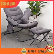 Reclining Chair Foldable Lazy Sofa Chair Lounge Reclining Backrest Upholstered Armchair Sofa Chair