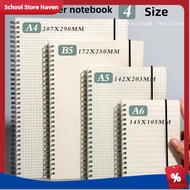A5 B5 A4 A6 Double Spring Notepad notebook College notebook Writing notebook school supplies book