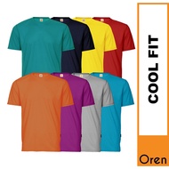 【BEST SELLER】OREN SPORT Baju T Shirt Microfiber Lelaki Perempuan Round Neck Lengan Pendek QD04 B