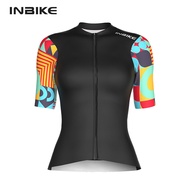 INBIKE Short Sleeve Bicycle Jersey for Women Bike Riding T-shirts Cycling Clothing MTB Jersey for Bi