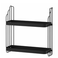 (IK) APOTEKARE Wall shelf, black, 50x52 cm