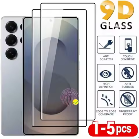 1-5Pcs Tempered Glass For Samsung S25 S24 Ultra S23 S22 Ultra Plus FE A16 A36 A55 A56 5G Screen Prot
