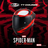 [KK] KYT TT-COURSE TTC Spiderman Miles MARVEL Co-Branded Full-Face Helmet