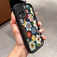 HP Phone Case For VIVO Y21 Y21s Y21T Y21E Y21A Y21G Y33T Y33s Case Luxury Embroidery Flower Cover So