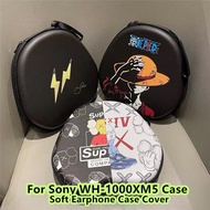 【High quality】 For Sony WH-1000XM5 Headphone Case Waterproof and Rainproof for Sony WH-1000XM5 Headset Earpads Storage Bag Casing Box