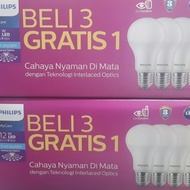PUTIH Philips Mycare Pak Pack Contains 4 Led Bulb 6w,8w,10w,12w 6500K White E27