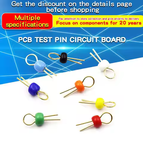 100PCS PCB Test Points PCB Board Test Pins Circuit Board Test Pins Cylindrical Ceramic Test Ring Tes
