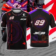 New No. 89 Driver Jorge Martin Racing Enthusiast Summer Fashion Breathable Casual T-shirt Men Quick-