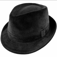 Corduroy fedora hat laken hat/ Fedora hat/ Men's hat/