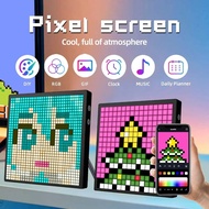 Creative 16x16 32x32 LED Pixel Screen Art Display Frame With Night Light APP Control Alarm Clock for