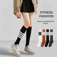 Calf Socks Women's Cotton Long Striped Socks Knee Socks Japanese Korean Style Stockings High Socks K