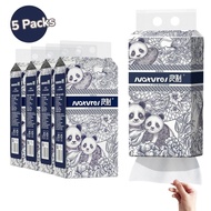 [1 CARTON] ROYO PANDA HANGING TISSUE TOWEL 4 PLY 5 PACKS