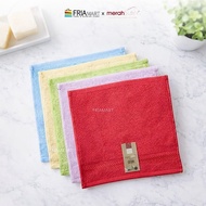 MERAH RED AND WHITE TOWEL 30x30 MP TOWEL/ 30x30 HANDKERCHIEF FACE TOWEL/
