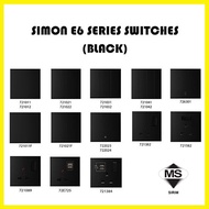 SIMON E6 Series Switch / Switches & Socket Outlet (Black)