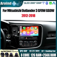 Carplay Android Auto For Mitsubishi Outlander 3 GF0W GG0W 2012-2018 Car Radio Multimedia Video Playe