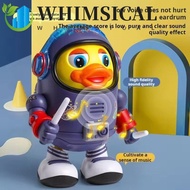 WHIMSICAL Dancing Astronaut Duck Toy, Plastic Interactive Electric Dance Space Duck, Cute Sound And 