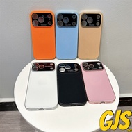Large Window Lens Protection Anti-drop Glass Back Cover Phone Case for IPhone11 12 13 14 15 16 17PRO