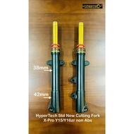 HYPERTECH Y15 Y16 NON-ABS X-PRO XPRO FORK STD NEW CUTTING X-PRO LOWERED 1.5INCH with heavy duty gold